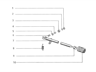 Tie rod, cabin side